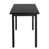 National Public Seating NPS Steel Fixed Height Heavy Duty Table, 24 X 72 X 30, HPL Top, Black Frame SLT7-2472H